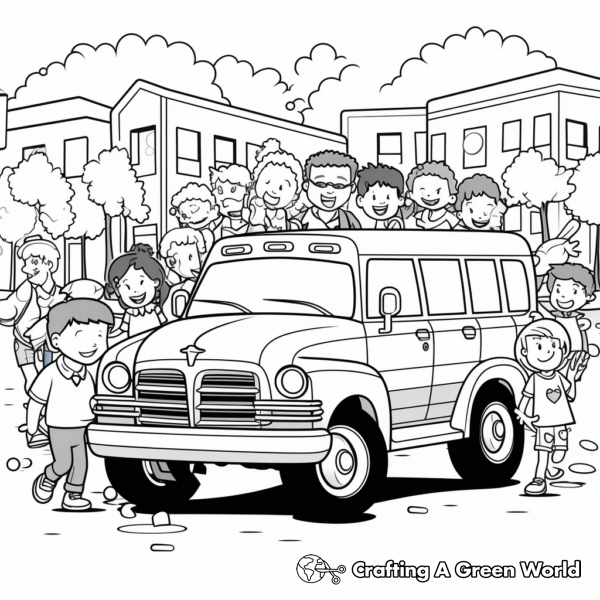Colorful Pride Parade Coloring Pages 1