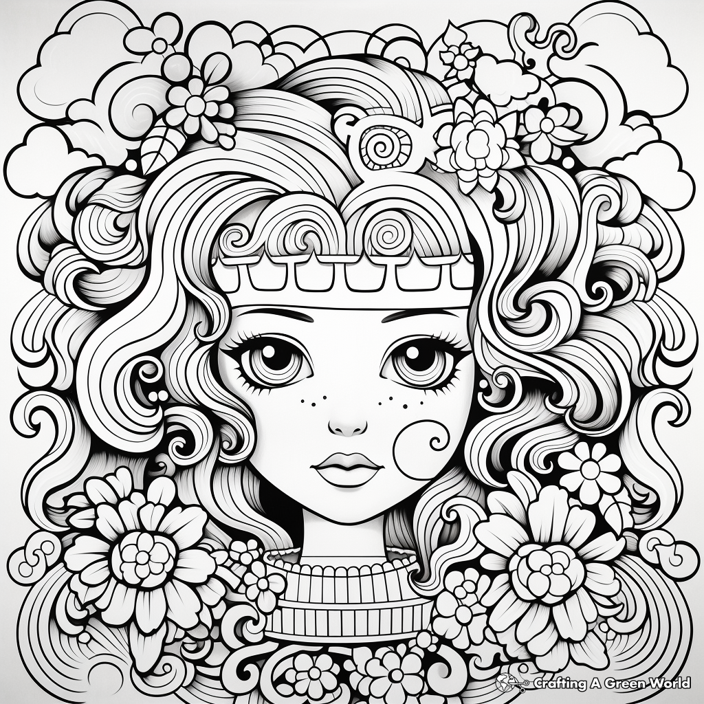 Colorful Rainbow Coloring Pages 3