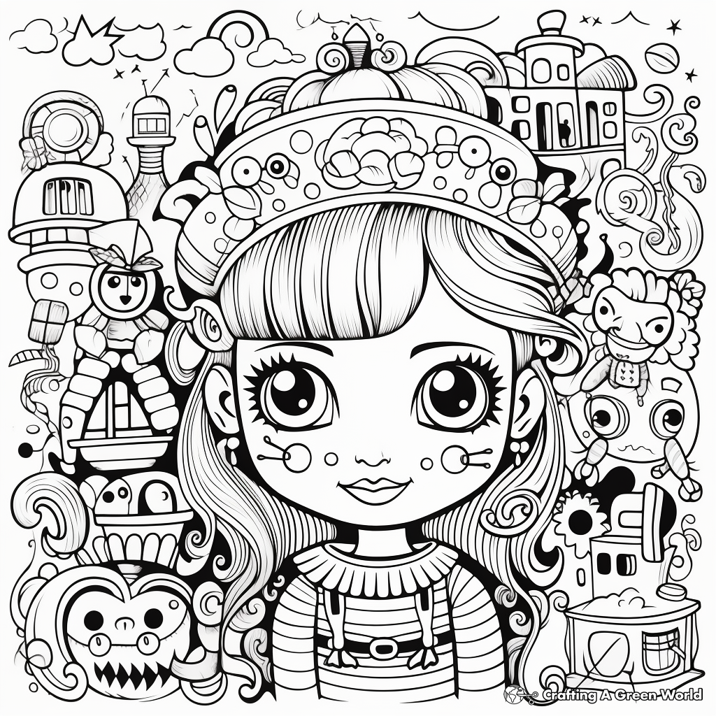 Colorful Rainbow Coloring Pages 4