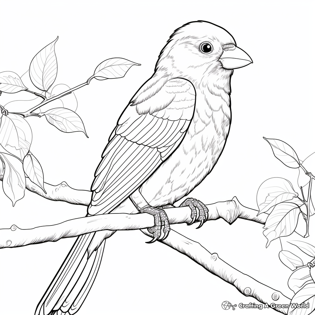 Colorful Rainbow Lorikeet Coloring Pages 2
