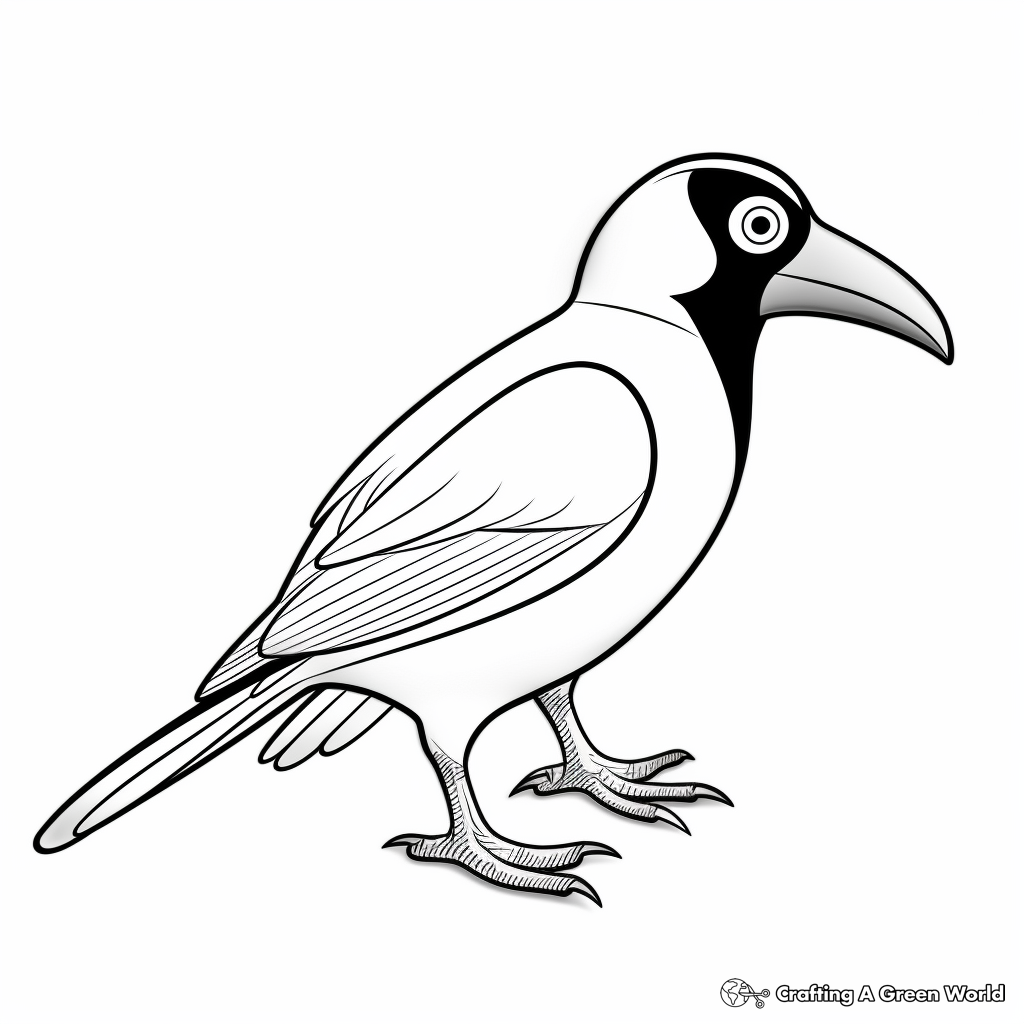 Colorful Swainson's Toucan Coloring Pages 2