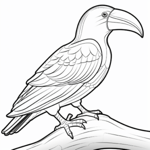Colorful Swainson's Toucan Coloring Pages 4