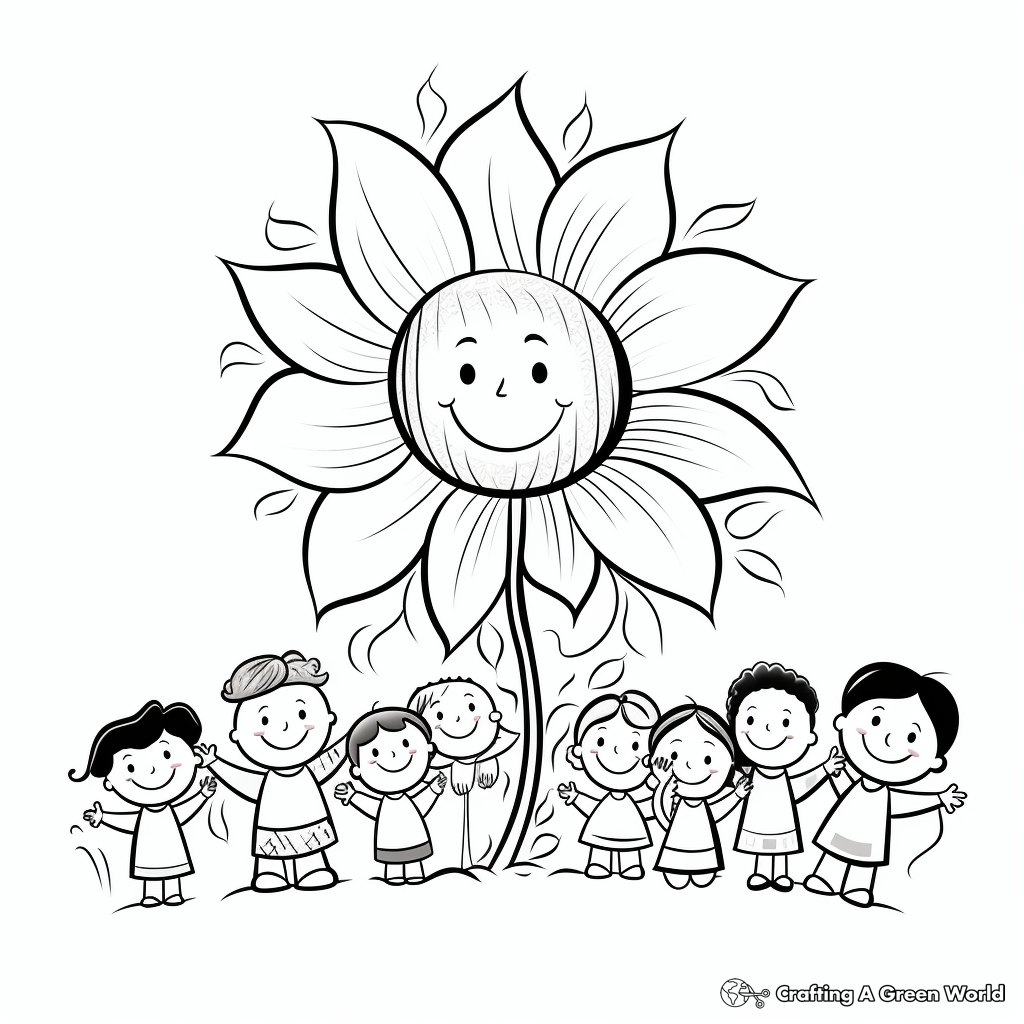 Colorful Tulip Flower Coloring Pages for Kids 3