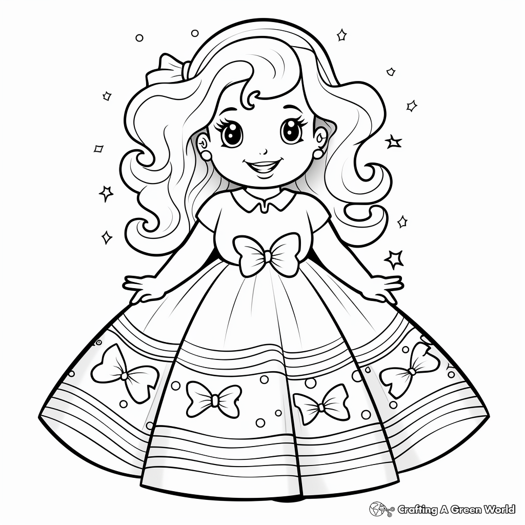 Coloring Activity: High Waisted Skirt 1
