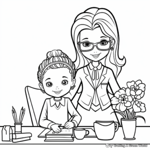 Coloring Pages for Administrative Assistants Day 2