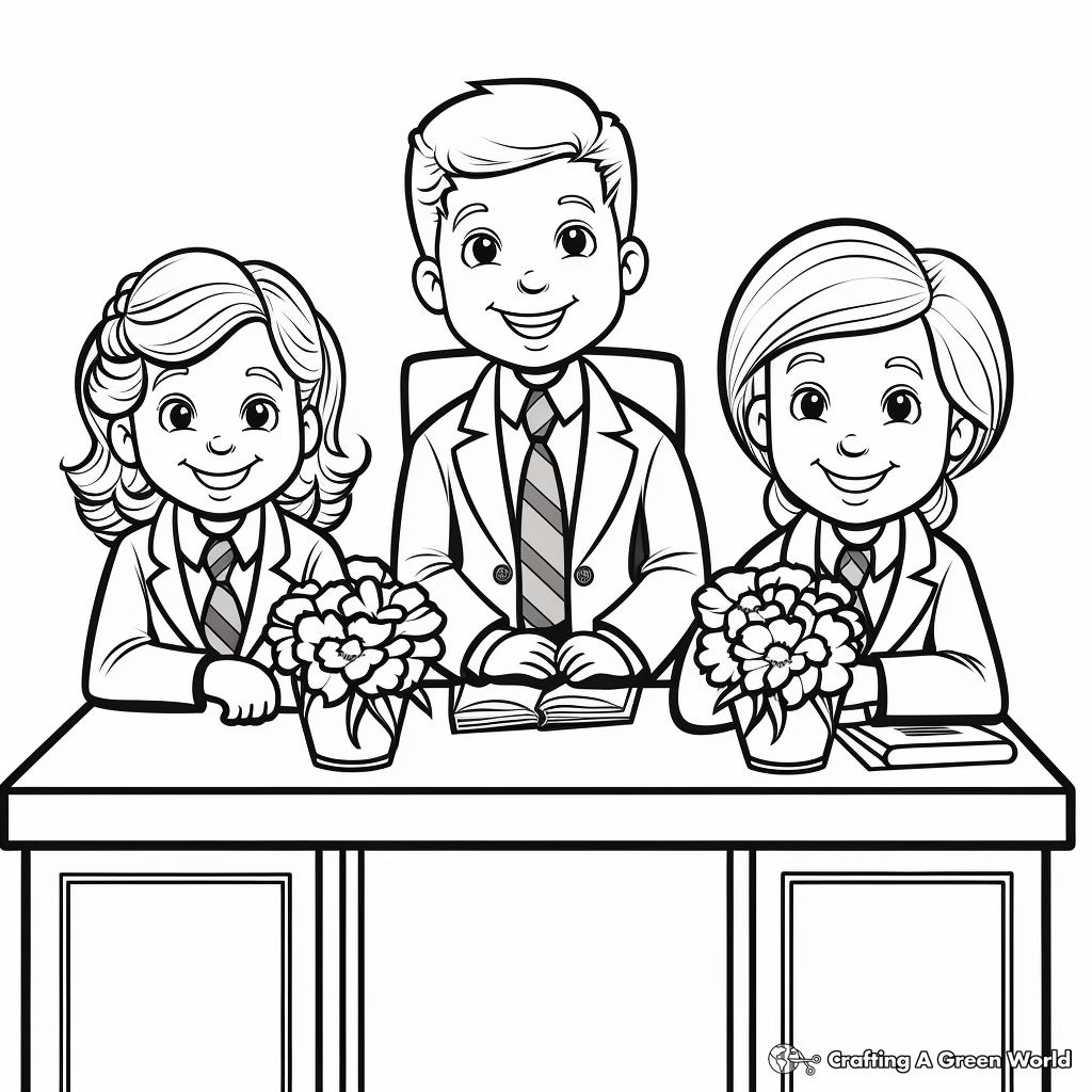 Coloring Pages for Administrative Officers Day 1