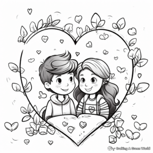 Coloring Pages for Brimming Love Emotions 2