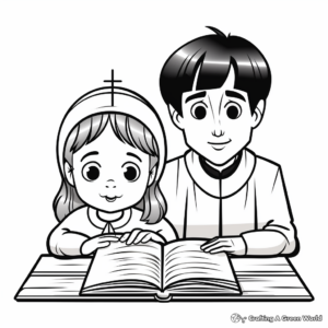 Coloring Pages of Ash Wednesday Rituals 2