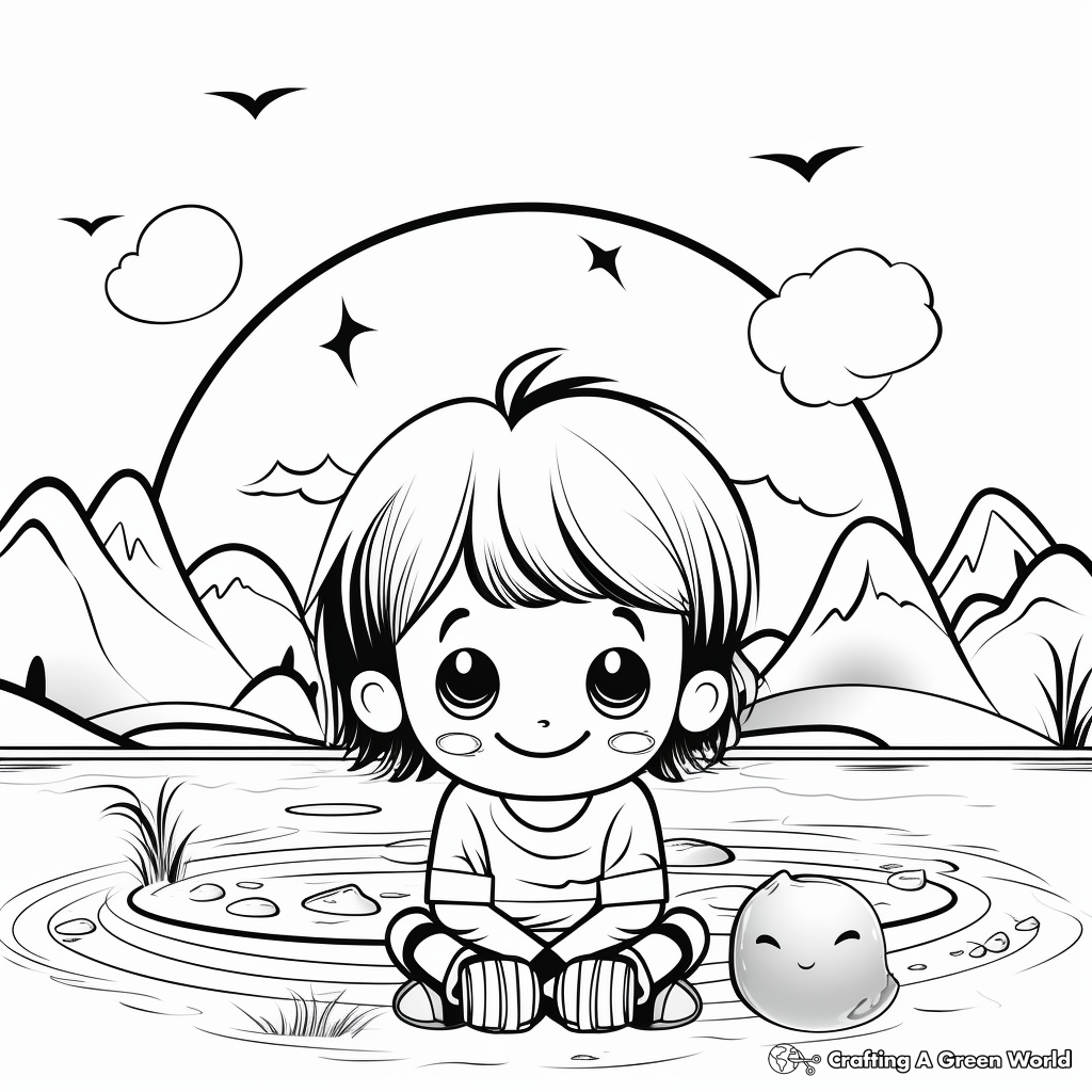 Coloring Pages of Faces Reflecting Serenity 4