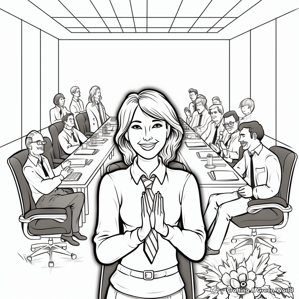 Coloring Pages of Thanking Administrative Professionals 2