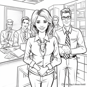 Coloring Pages of Thanking Administrative Professionals 3