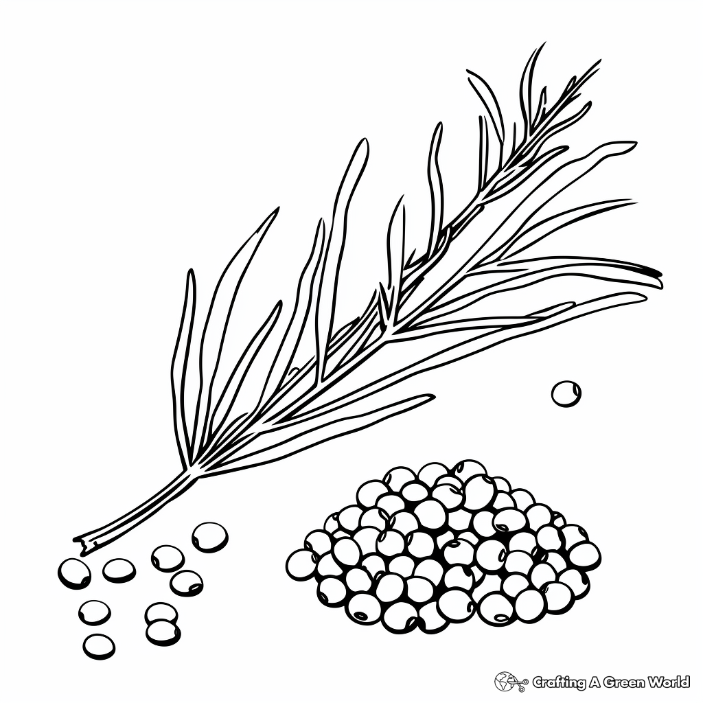 Coloring Pages of Whole and Split Peas 2