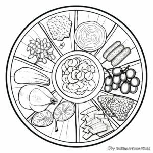 Coloring Pages: Make Your Food Group Plate 1