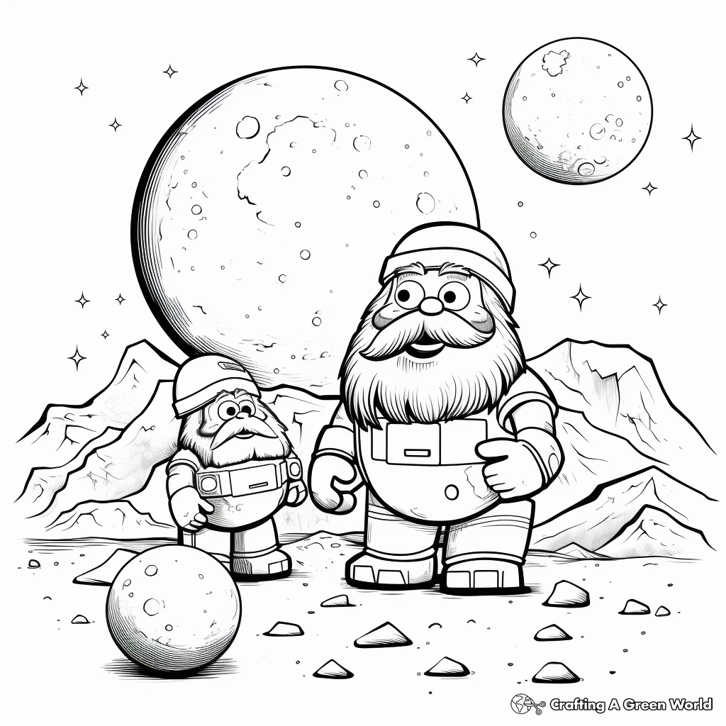 Combined Dwarf Planets Coloring Sheets 1