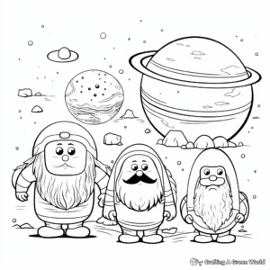 Combined Dwarf Planets Coloring Sheets 3
