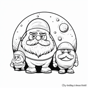 Combined Dwarf Planets Coloring Sheets 4