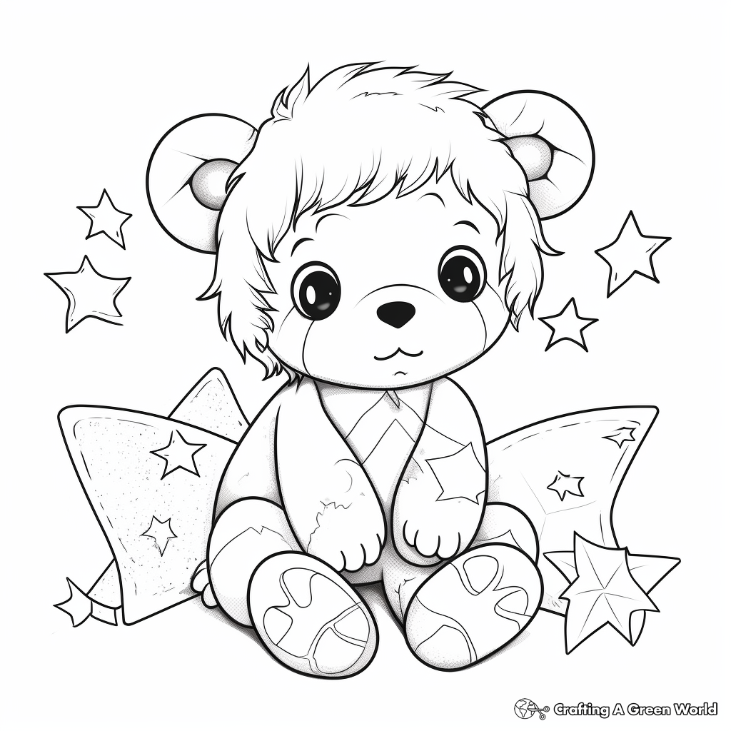 Comforting Teddy Bear Get Well Soon Coloring Pages 1