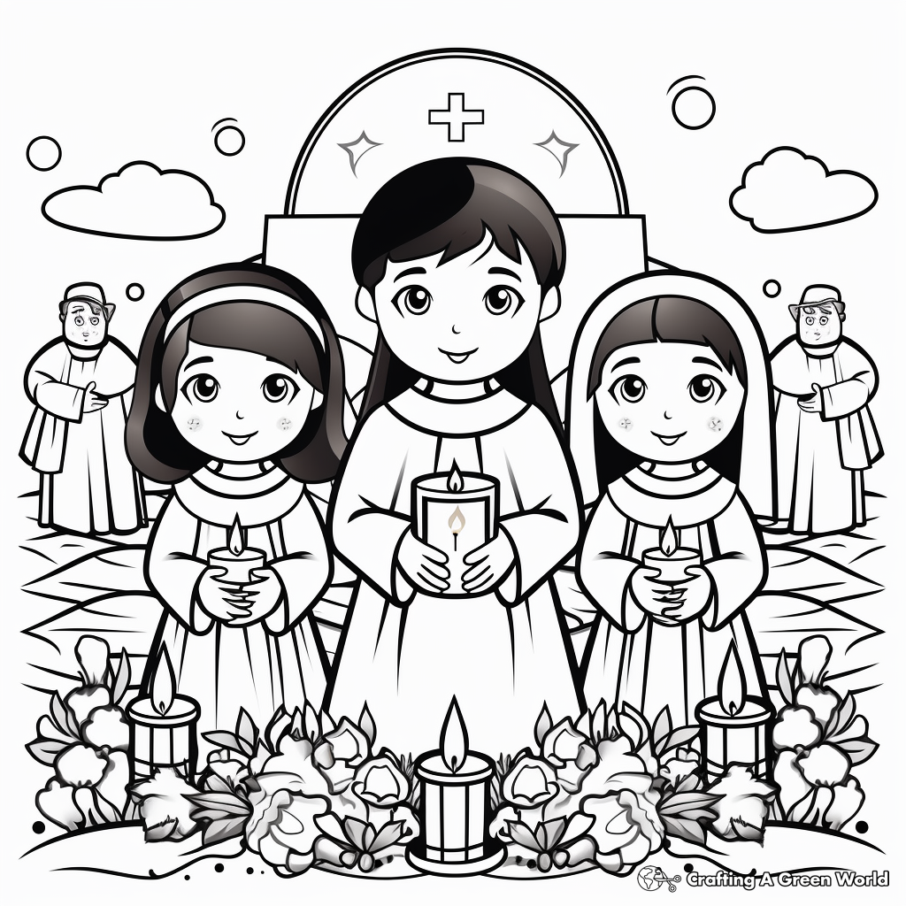 Commemorative All Saints Day Martyrs Coloring Pages 2