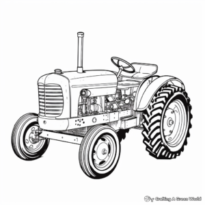 Compact Kubota Tractor Coloring Pages 3