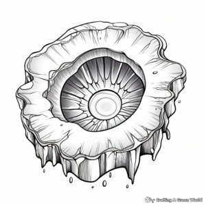 Complex Geode Crystal Coloring Pages 2
