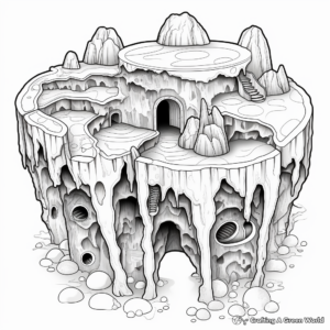 Complex Geode Formation Coloring Sheets 4