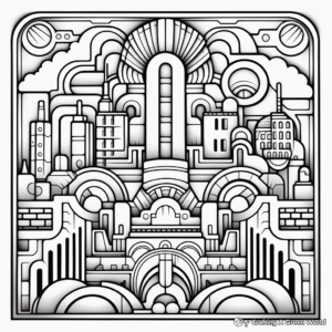 Complex Geometric Coloring Pages 1
