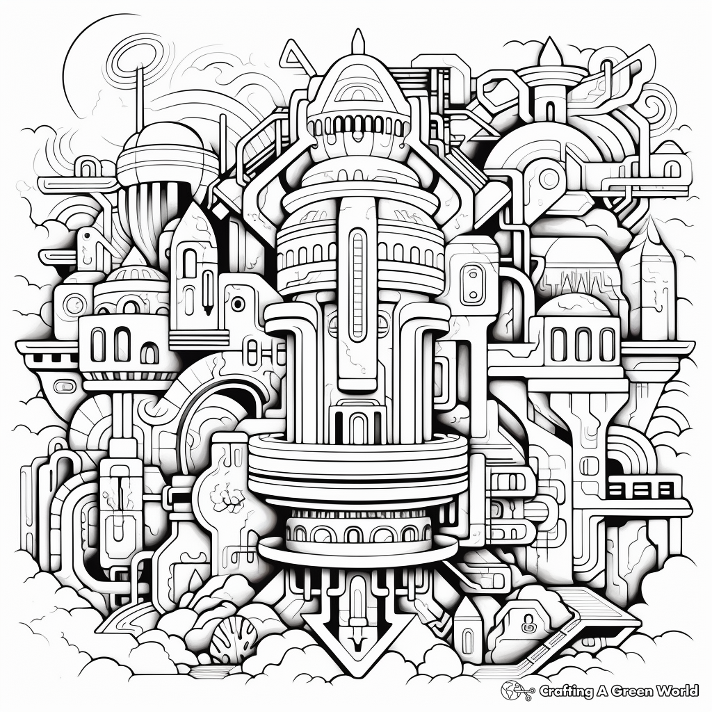 Complex Geometric Coloring Pages 3