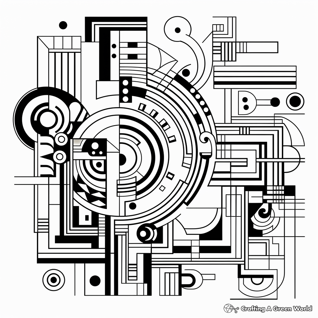 Complex Geometric Pattern Coloring Pages 3