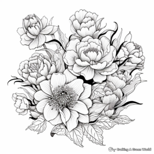 Complex Lotus Blossom Coloring Sheets 2