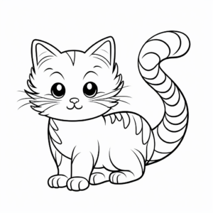 Complex Munchkin Cat Coloring Pages 2