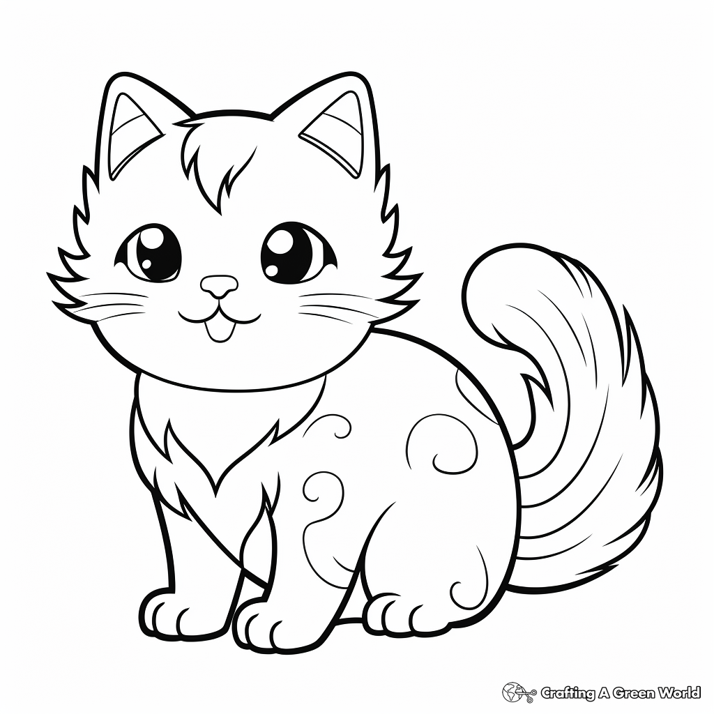 Complex Munchkin Cat Coloring Pages 3