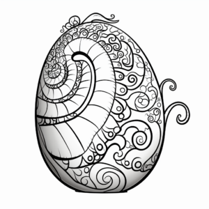 Complex Sauropod Egg Coloring Pages for Advanced Colorers 3