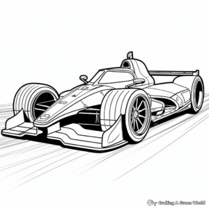 Comprehensive Endurance Racing Car Coloring Pages for Adults 4