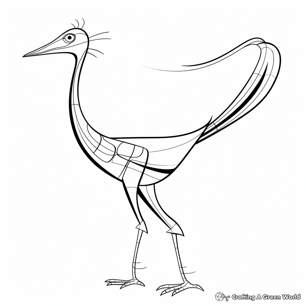 Compysognathus Fossil Diagram Coloring Pages 4