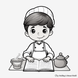 Cooking Recipes Book Coloring Pages 3