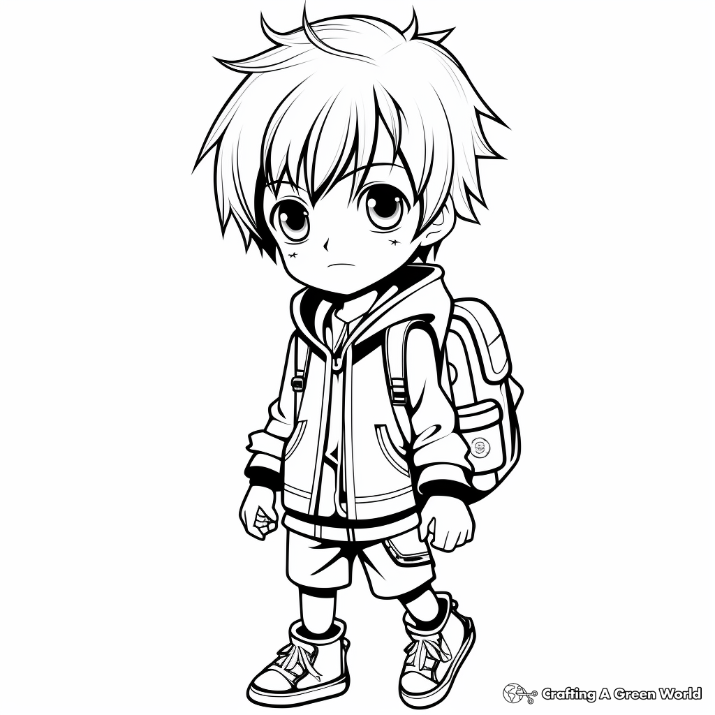 Cool Anime Characters Coloring Pages 2