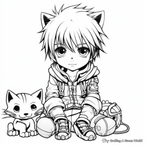 Cool Anime Characters Coloring Pages 3