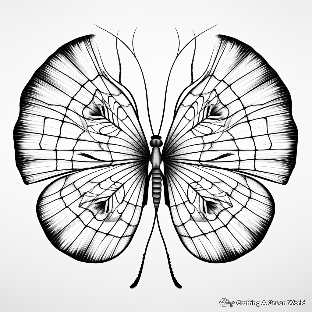 Cool Glasswing Butterfly Mandala Coloring Pages 2