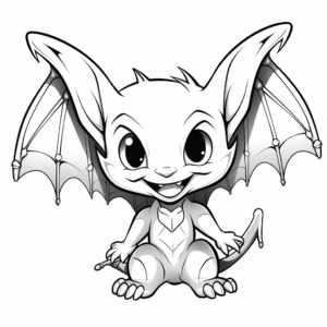 Cool Vampire Bat Wings Coloring Pages 3