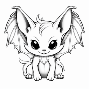 Cool Vampire Bat Wings Coloring Pages 4
