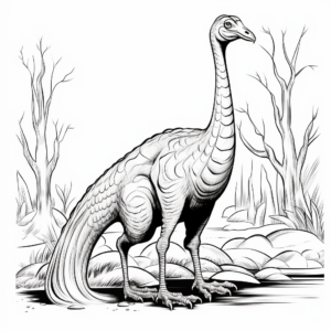 Corythosaurus and Other Dinosaurs Coloring Pages 4