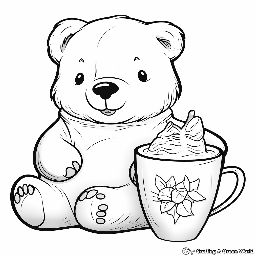 Cosy Hot Chocolate Coloring Pages 3