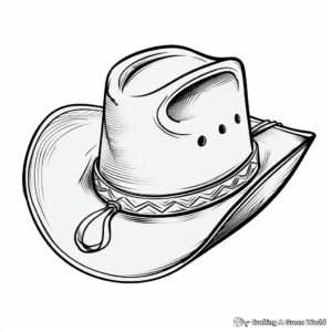 Cowboy Hat with Bandana Coloring Pages 4