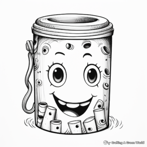 Crafty Paint Can Coloring Sheets 1