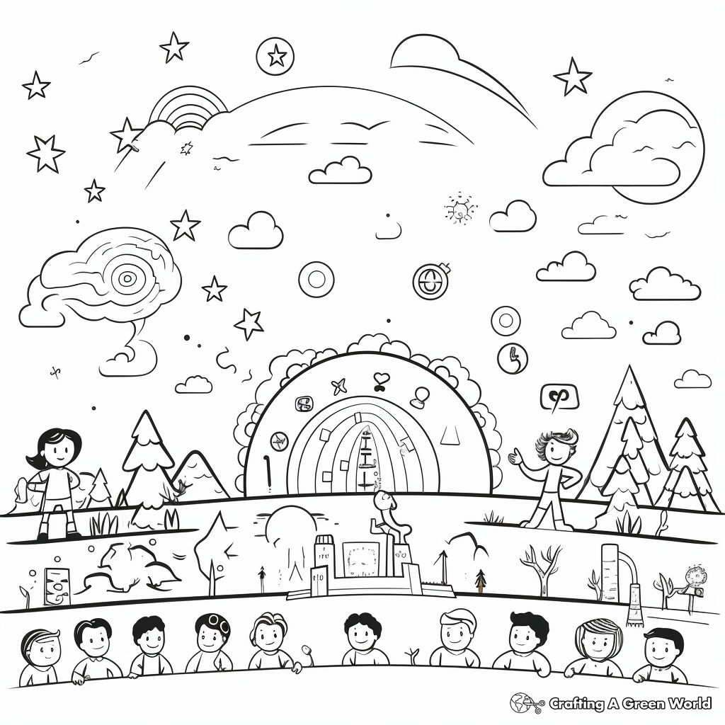 Creation Day Timeline Coloring Pages 2