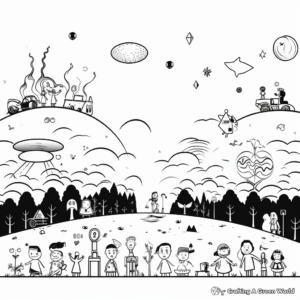 Creation Day Timeline Coloring Pages 3
