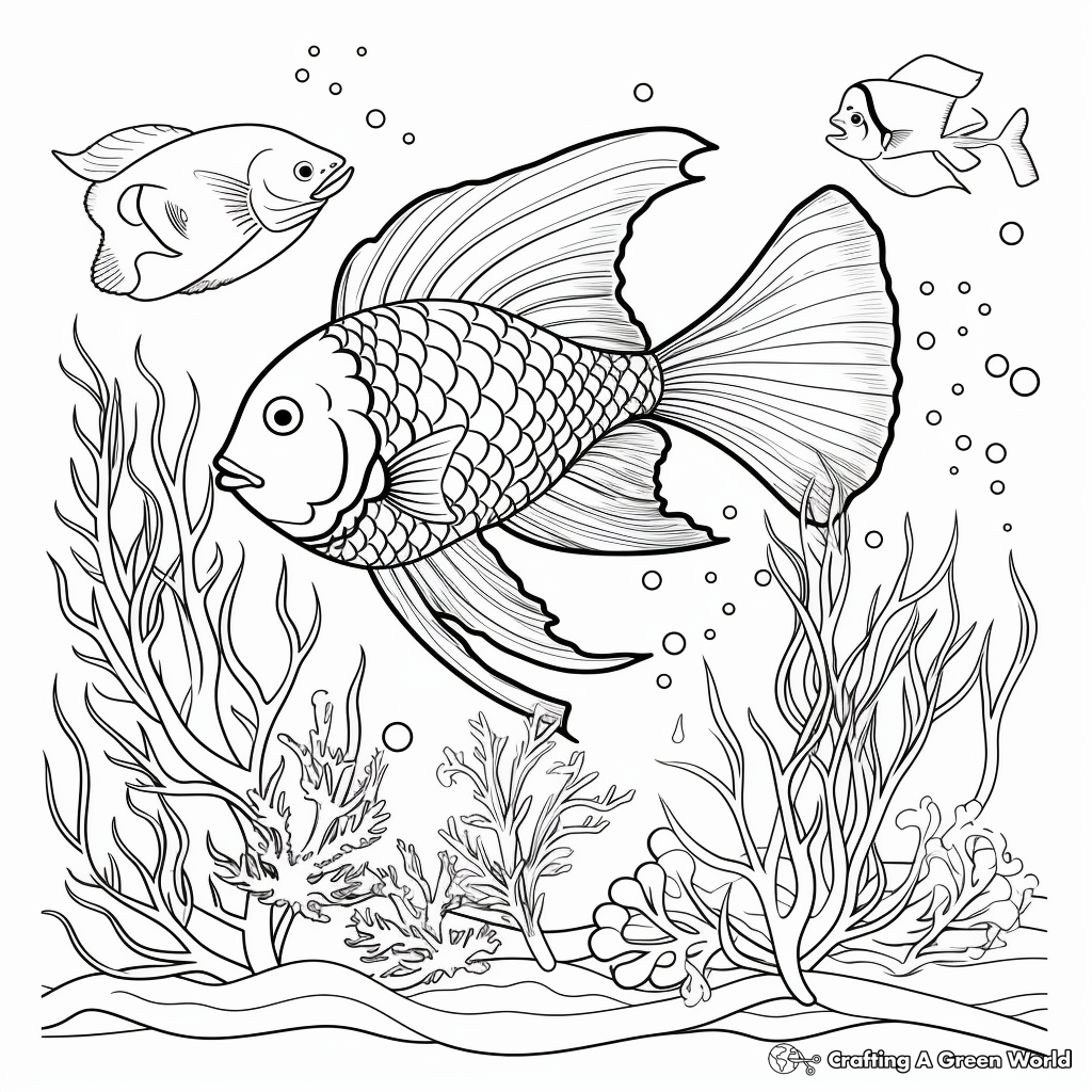 Creation of Sea Creatures Coloring Pages 4