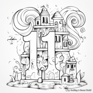 Creative 1-10 Number Coloring Pages 4