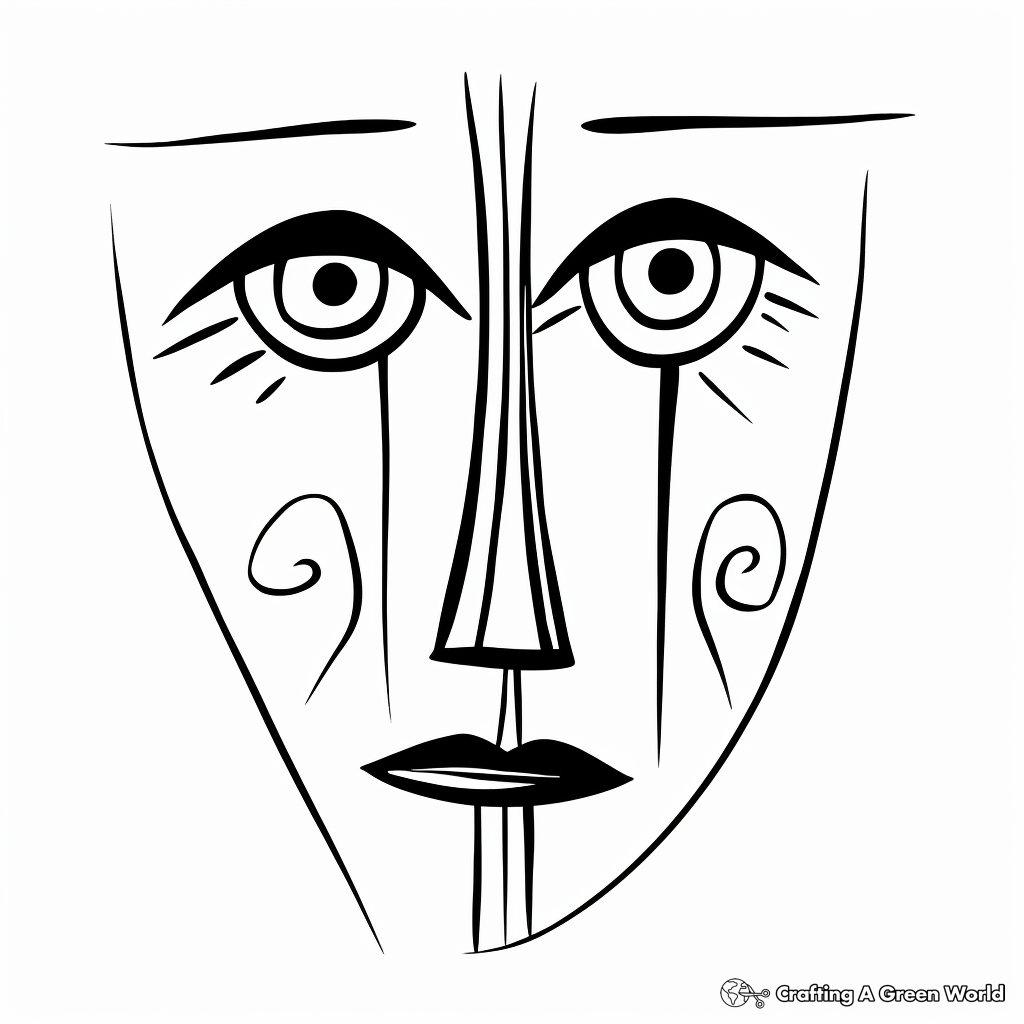 Creative Abstract Nose Coloring Pages 3