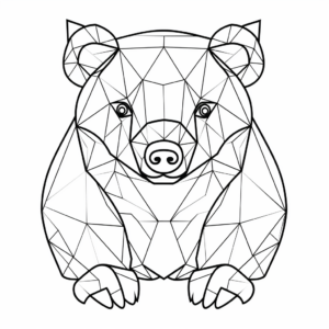 Creative Abstract Wombat Coloring Pages for Artists 3
